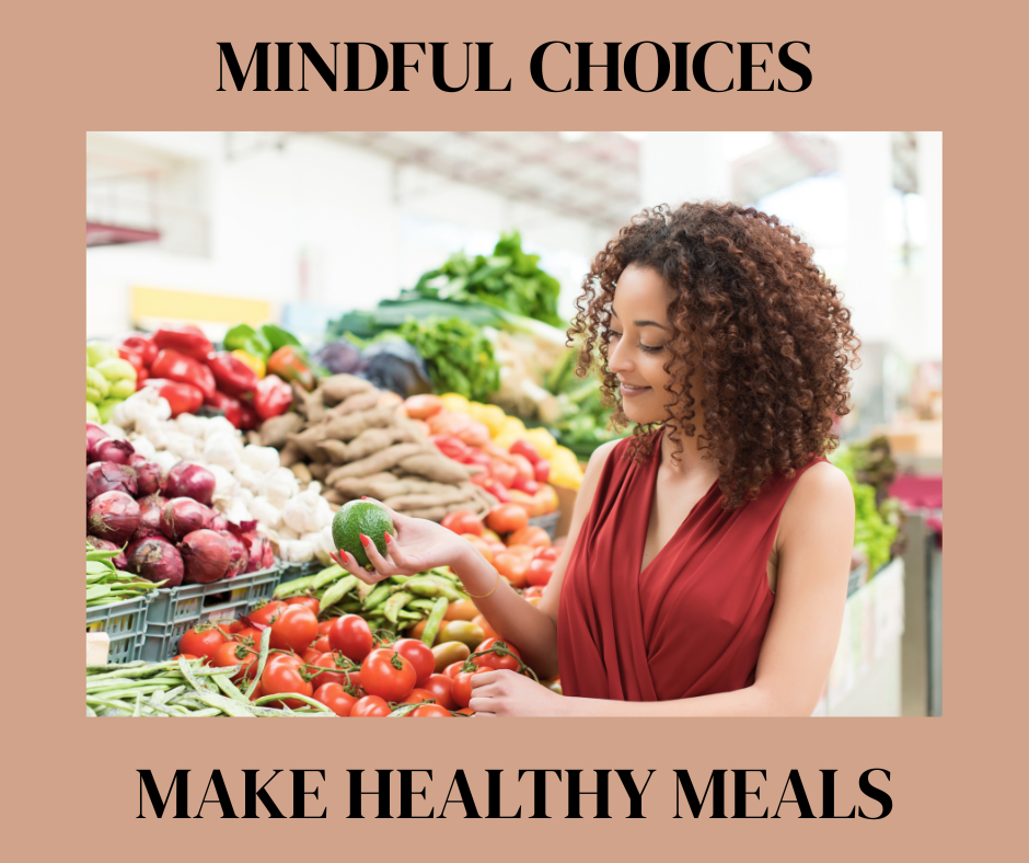 Woman shopping for fresh produce in the supermarket, symbolizing healthy habits that help you reset and rebuild your life.