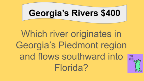 Georgia Regions and Physical Features-Jeopardy Game-SS8G1 - Image 5