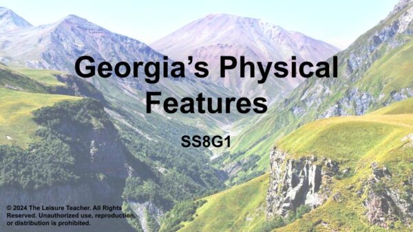 Georgia's Physical Features-SS8G1