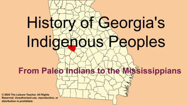 History of Georgia's Indigenous Peoples-SS8H1