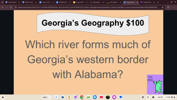 Let's Play Jeopardy-8th Grade Social Studies (SS8G1; SS8H2; SS8H5; SS8CG1; & SS8E1) - Image 7